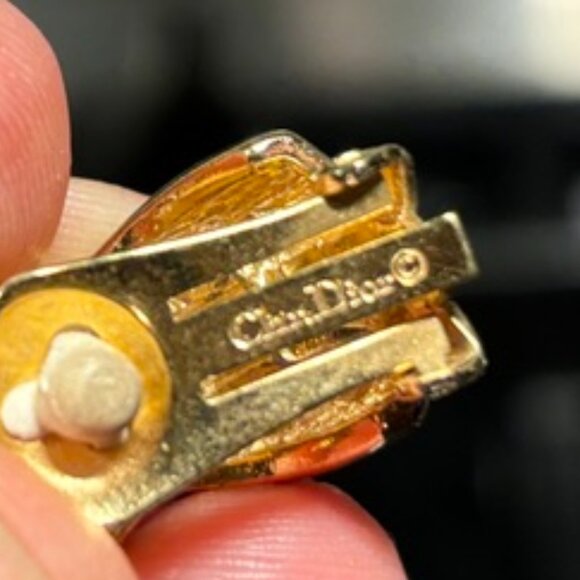 Christian Dior Clip Earrings - Picture 4 of 6